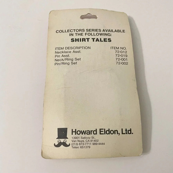 Vintage 1982 Shirt Tales The Tiger Plastic Necklace Hallmark Cards Damaged - Picture 7 of 15